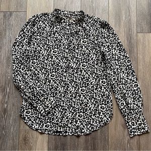 Loft blouse cheetah print